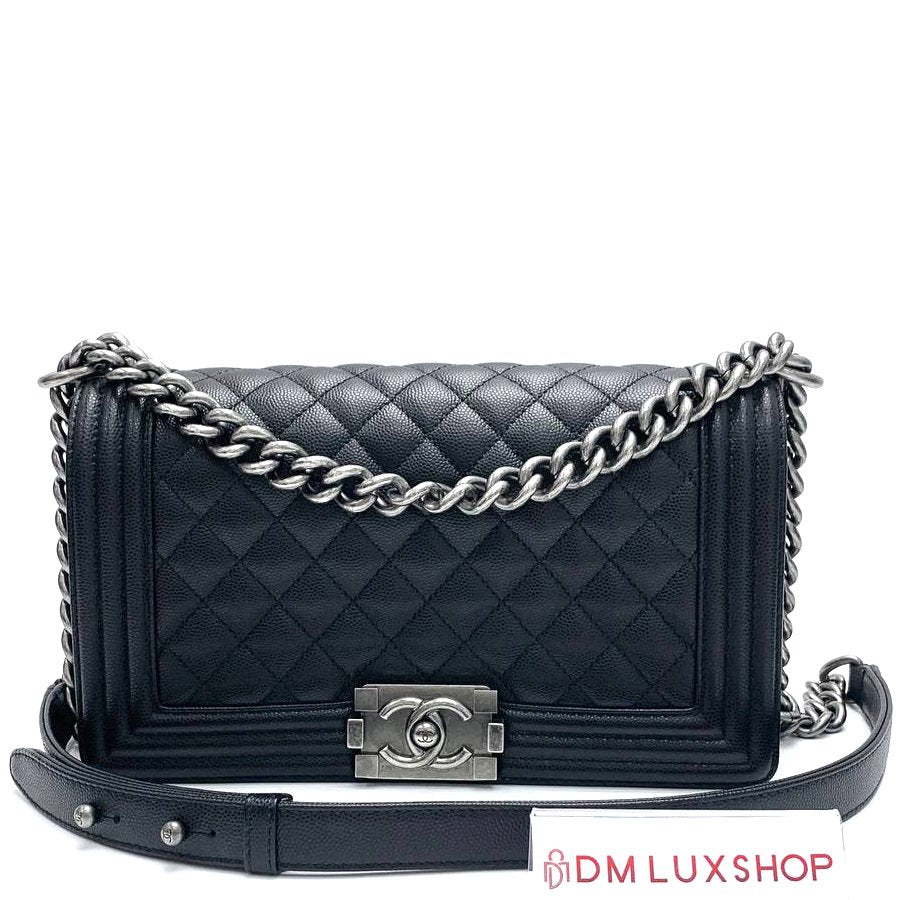 Chanel Boy Medium SHW (Microchip)