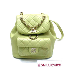 Load image into Gallery viewer, Chanel 23C Apple Green Duma Backpack (Microchip)
