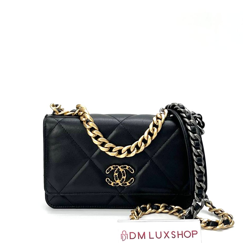 Chanel Black 19 WOC Goatskin (Serial 30, Year 2020)