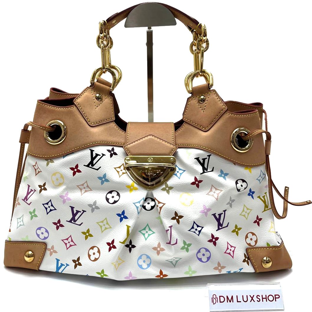 LV White Multicolour Ursula Bag