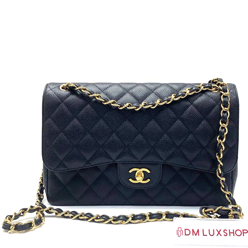 Chanel Black Caviar Jumbo GHW, Serial 20