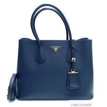 Load image into Gallery viewer, Prada Navy Blue Saffiano Tote Bag
