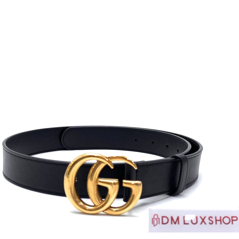 Gucci Black GG Belt