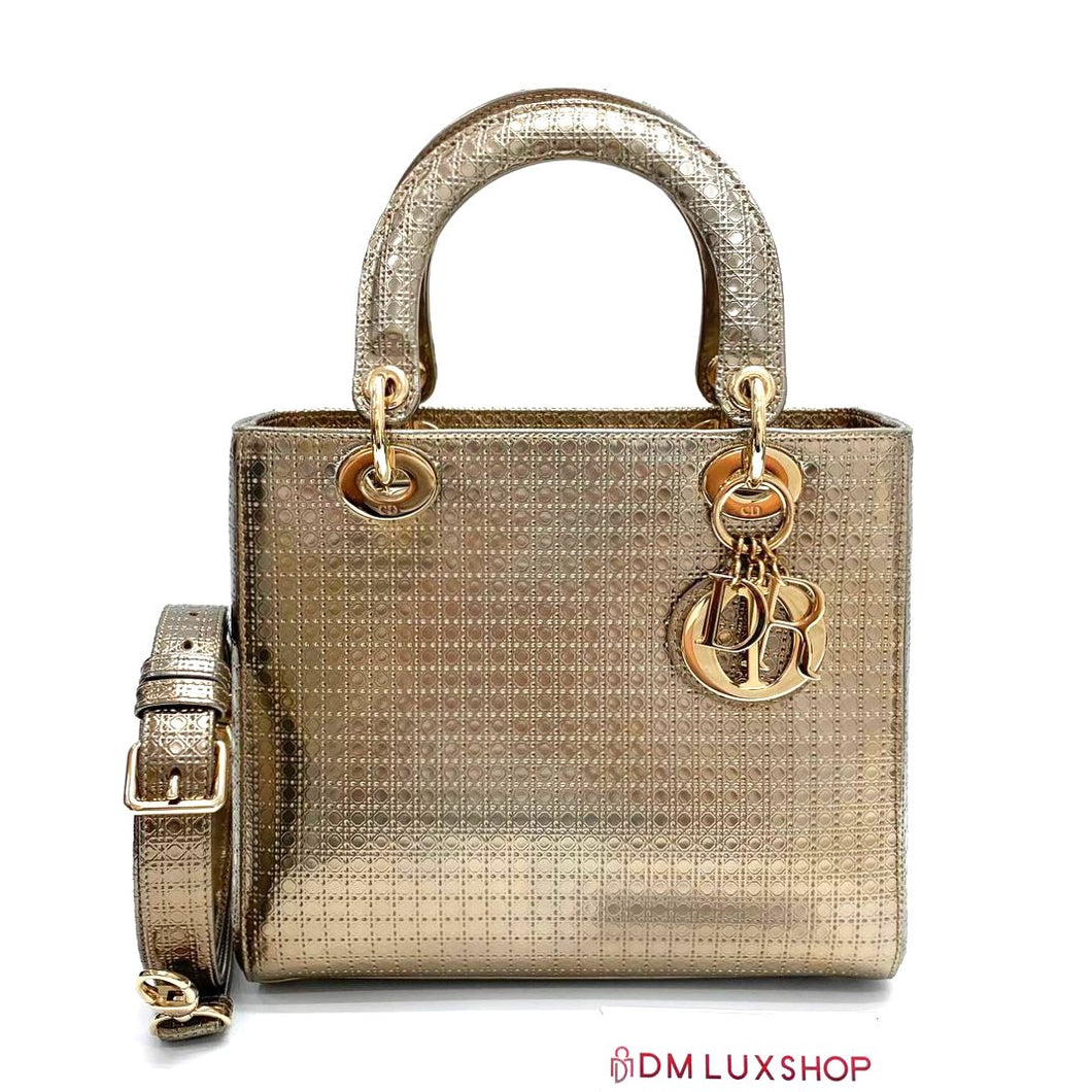 Dior Lady Dior Medium GHW Champagne