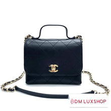 Load image into Gallery viewer, Chanel Calfskin Black Double Pocket Bag, Serial 28
