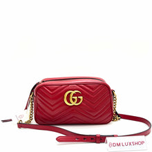 Load image into Gallery viewer, Gucci Red Marmont Camera Bag
