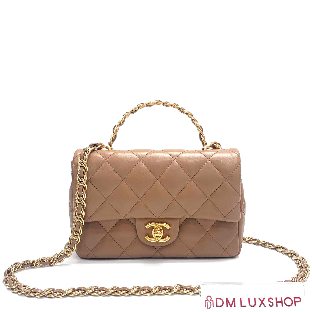 Chanel 23A Flap Bag with Top Handle (Microchip)