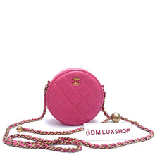 Load image into Gallery viewer, Chanel 20S Pink Round Pearl Clutch with Chain GHW (Serial 29, Year 2019)
