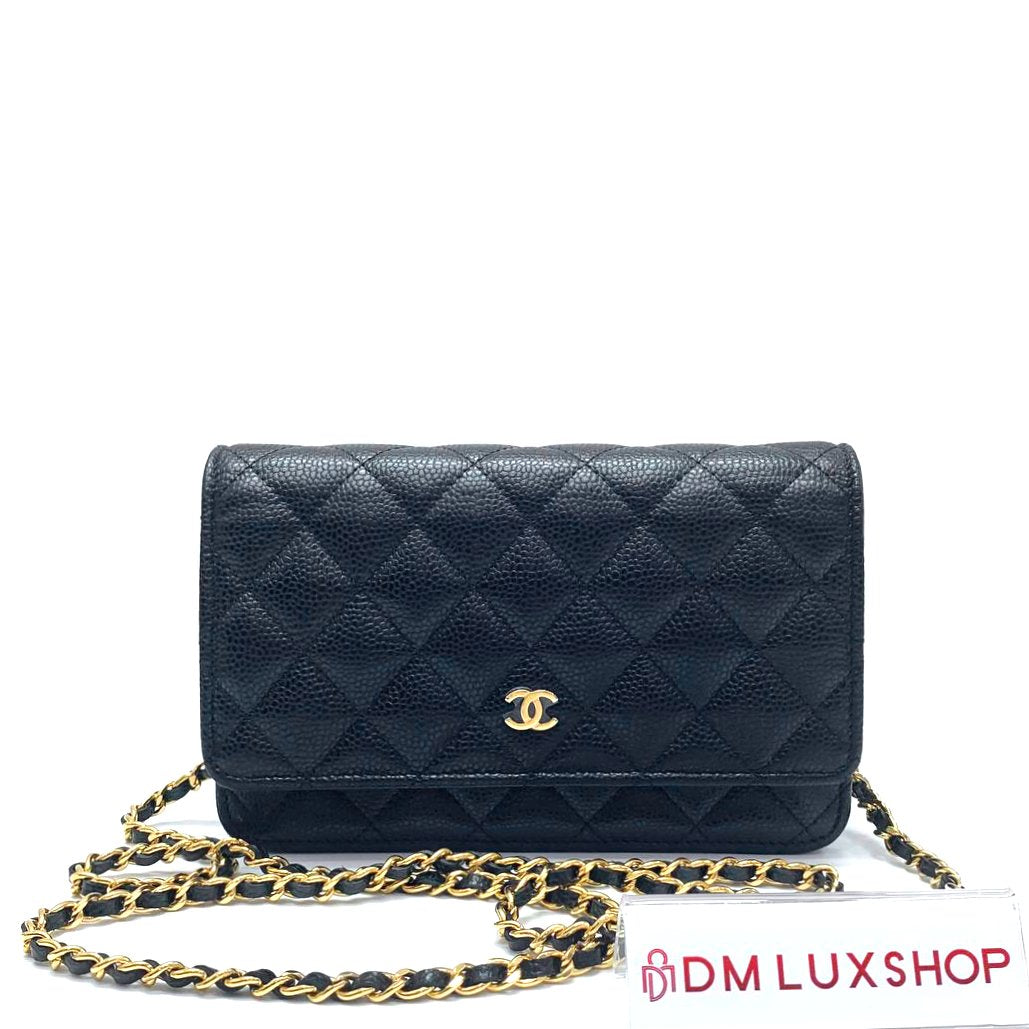 Chanel Black Caviar CF WOC (Microchip)