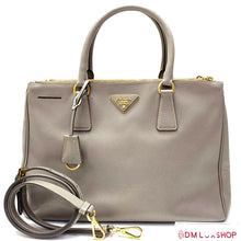 Load image into Gallery viewer, Prada Grey Saffiano Tote Bag
