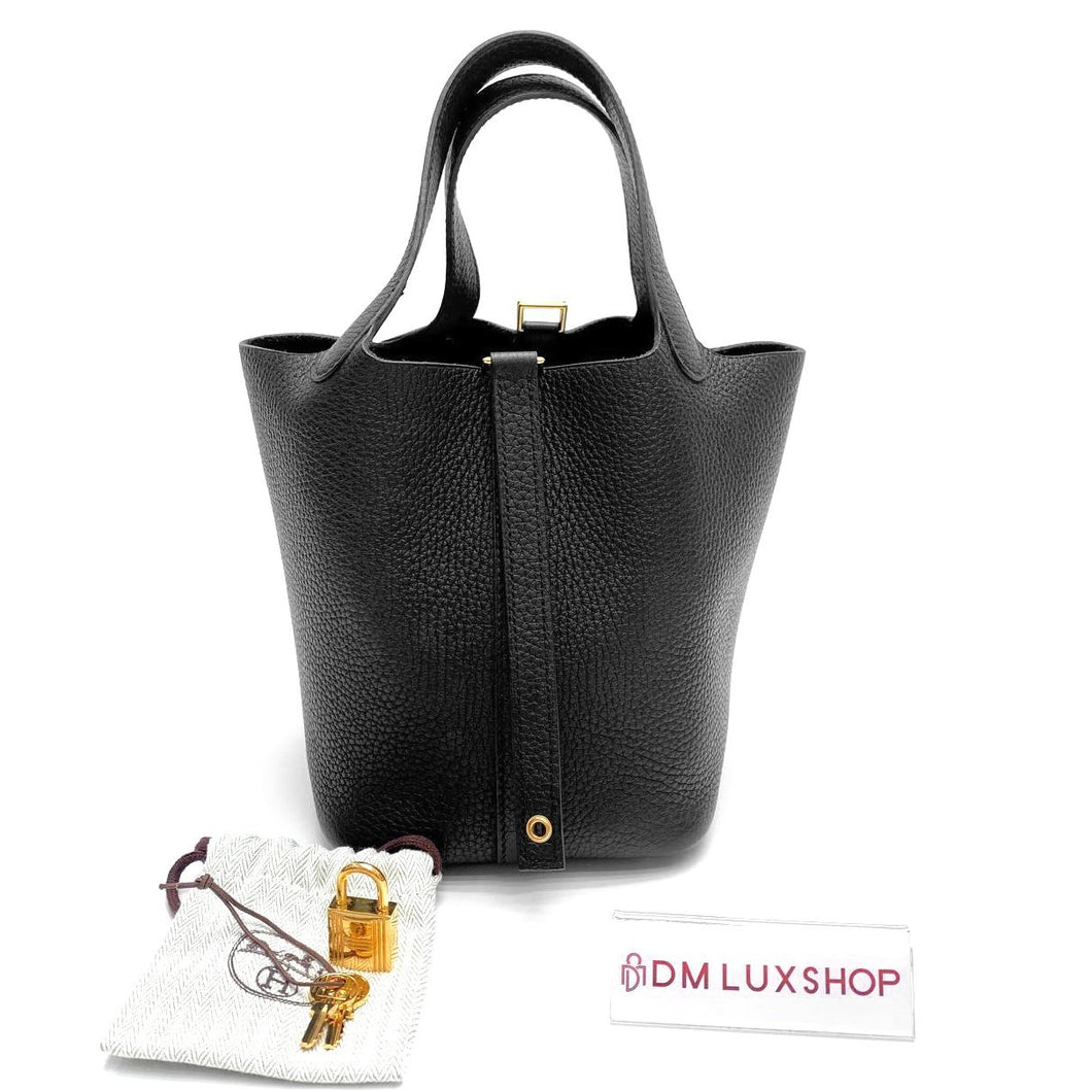 Hermes Picotin 18 Noir GHW (Stamp Z)