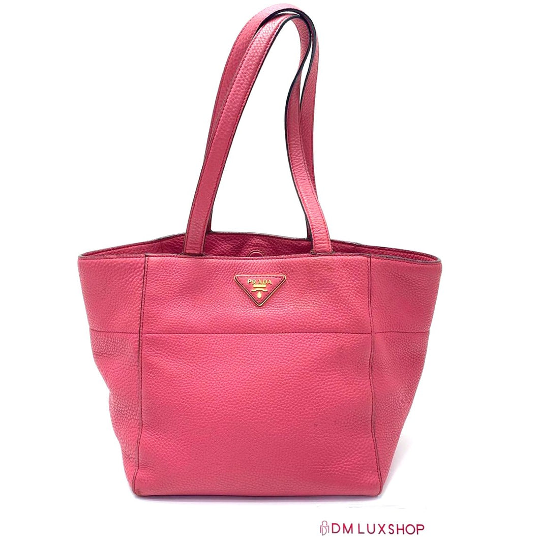 Prada Pink Leather Tote