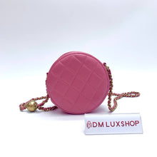 Load image into Gallery viewer, Chanel 20S Pink Round Pearl Clutch with Chain GHW (Serial 29, Year 2019)
