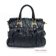 Load image into Gallery viewer, Prada Black Leather Tote GHW
