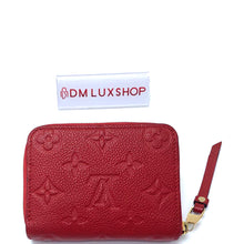 Load image into Gallery viewer, LV Red Empreinte Leather Small Wallet
