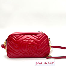 Load image into Gallery viewer, Gucci Red Marmont Camera Bag
