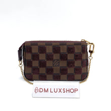 Load image into Gallery viewer, LV Mini Pochette Accessories Red Damier Paillettes
