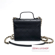 Load image into Gallery viewer, Chanel Calfskin Black Double Pocket Bag, Serial 28
