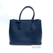 Load image into Gallery viewer, Prada Navy Blue Saffiano Tote Bag
