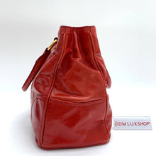 Load image into Gallery viewer, Prada Red Leather Tote Bag with Strap
