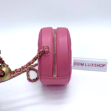 Load image into Gallery viewer, Chanel 20S Pink Round Pearl Clutch with Chain GHW (Serial 29, Year 2019)
