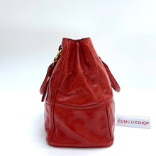 Load image into Gallery viewer, Prada Red Leather Tote Bag with Strap
