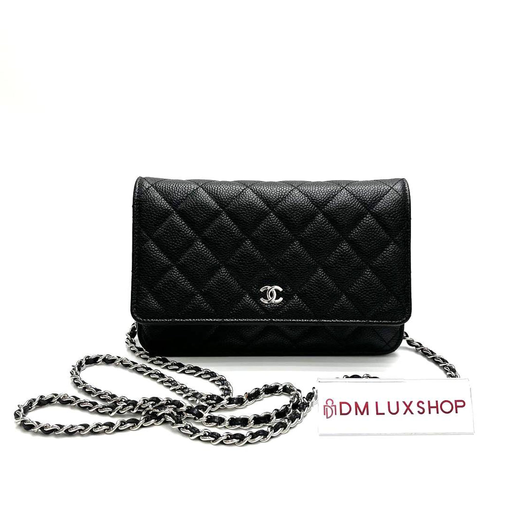 Chanel Black Caviar CF WOC SHW Serial 31