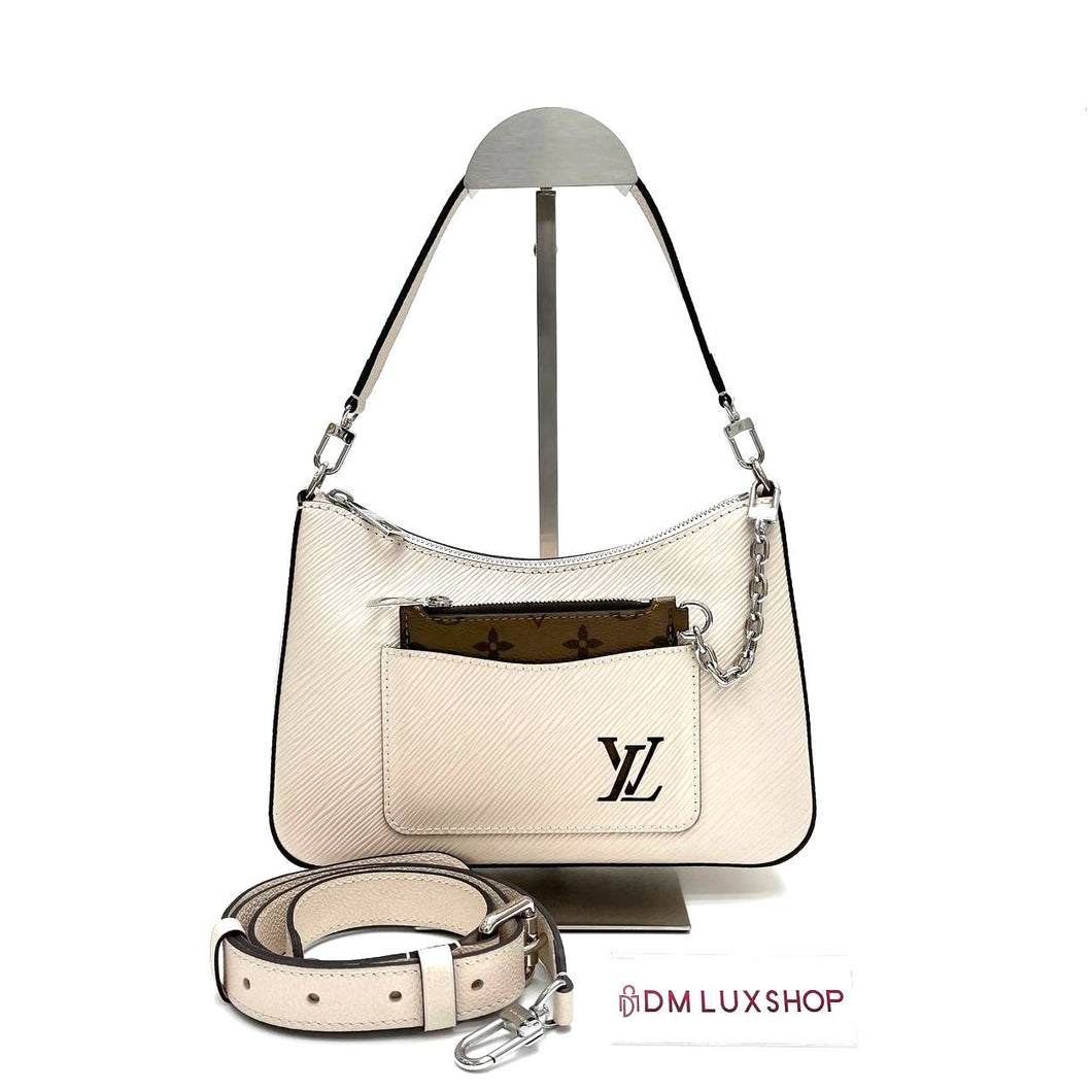 LV White Epi Marelle