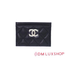 Load image into Gallery viewer, Chanel 25P Black Caviar Cardholder SHW (Microchip)
