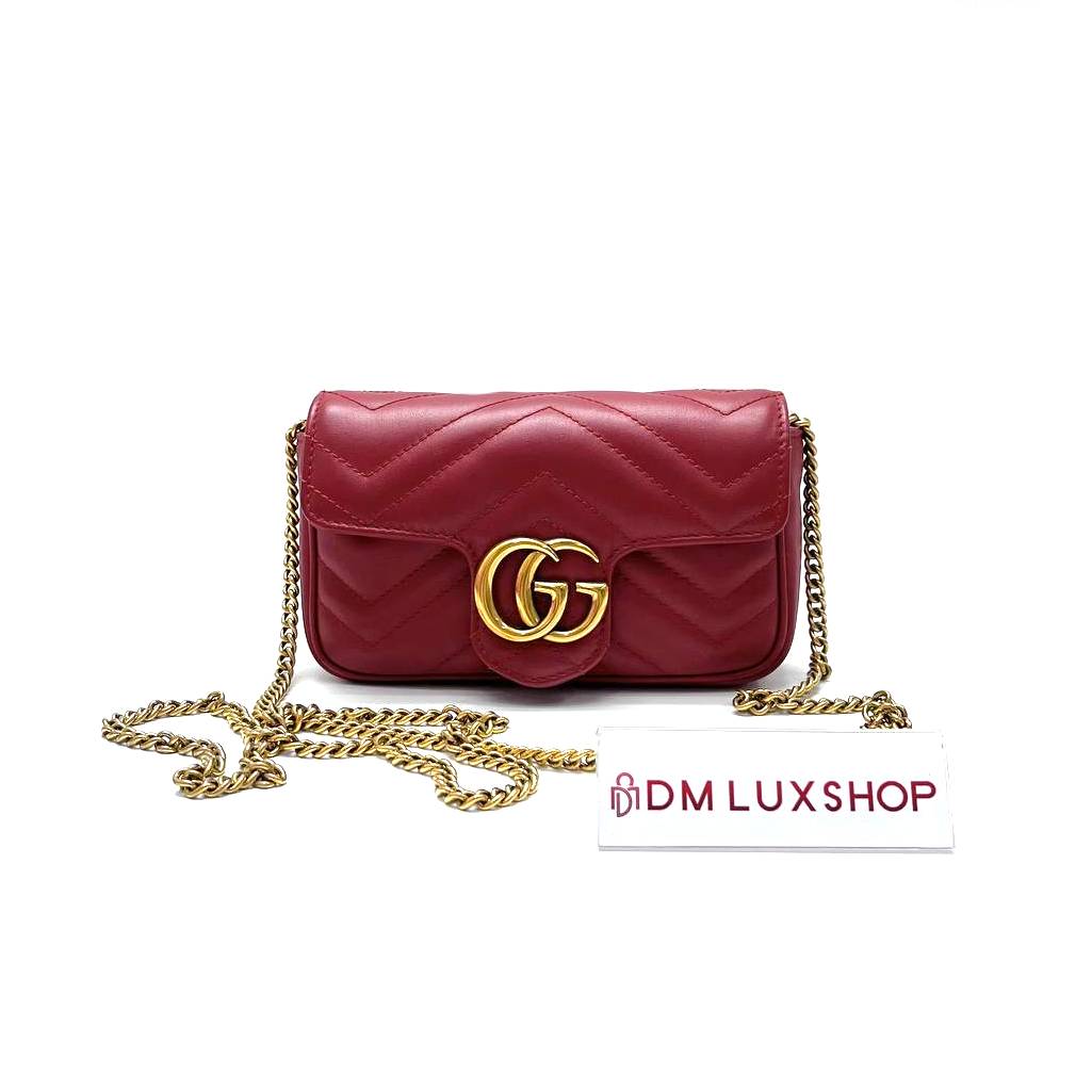 Gucci Supermini Red Marmont