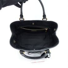 Load image into Gallery viewer, Prada Black Canvas Tote GHW
