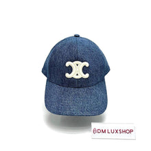 Load image into Gallery viewer, Celine Denim Triomphe Baseball Cap
