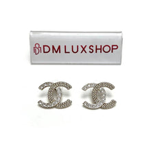 Load image into Gallery viewer, Chanel 21K Large CC Crystal Pearl Earring
