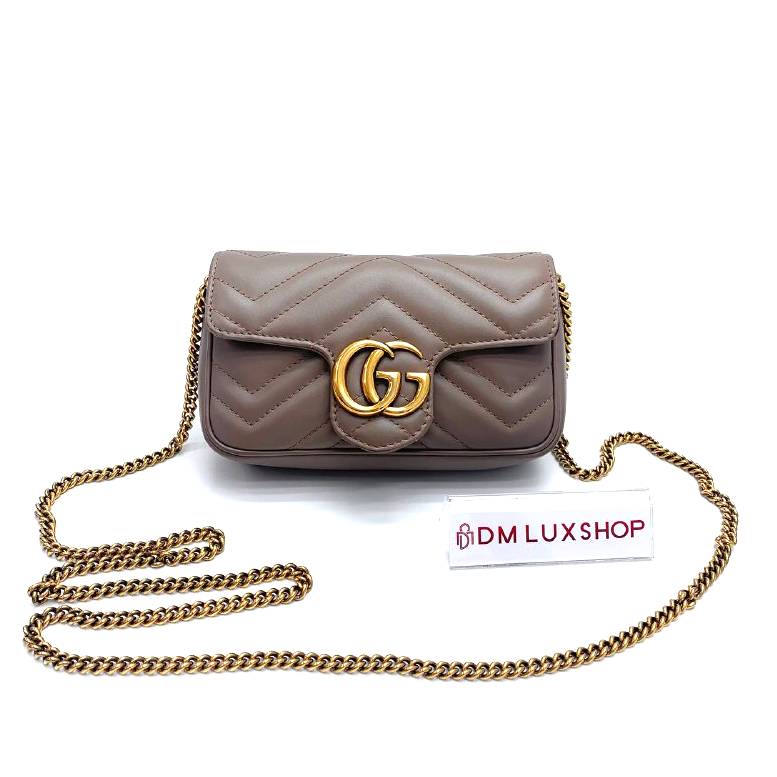 Gucci Beige Marmont Super Mini