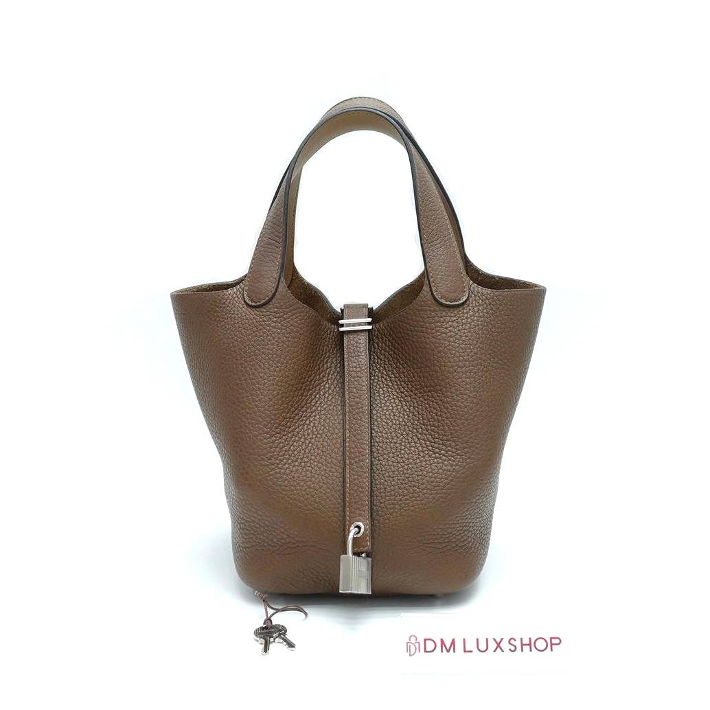Hermes Picotin 18 Alezan / Biscuit PHW (Stamp Z)