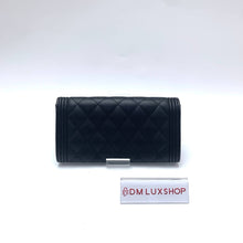 Load image into Gallery viewer, Chanel Boy Long Flap Wallet Caviar GHW (Microchip)
