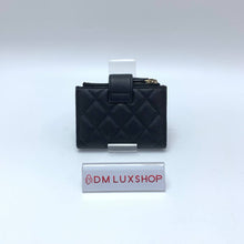 Load image into Gallery viewer, Chanel Black Timeless Classic Zippy Small Wallet (Microchip)
