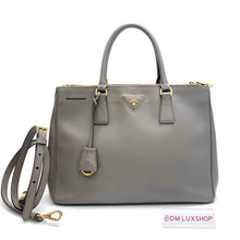 Load image into Gallery viewer, Prada Grey Saffiano Tote Bag
