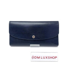 Load image into Gallery viewer, LV Navy Blue Epi Long Wallet
