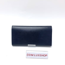 Load image into Gallery viewer, LV Navy Blue Epi Long Wallet
