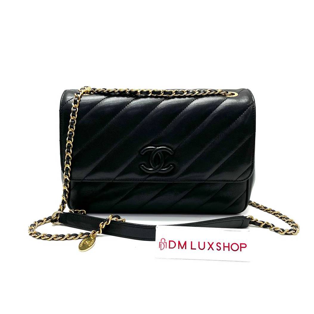 Chanel Black Coco Mark Flap Bag