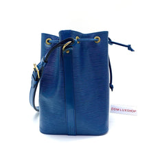 Load image into Gallery viewer, LV Blue Epi Petite Noe Bucket Bag
