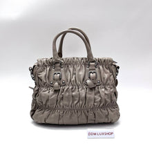 Load image into Gallery viewer, Prada Grey Leather Tote SHW
