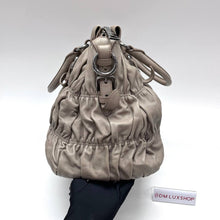 Load image into Gallery viewer, Prada Grey Leather Tote SHW
