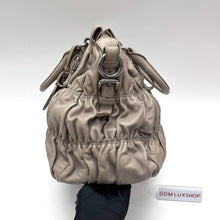 Load image into Gallery viewer, Prada Grey Leather Tote SHW
