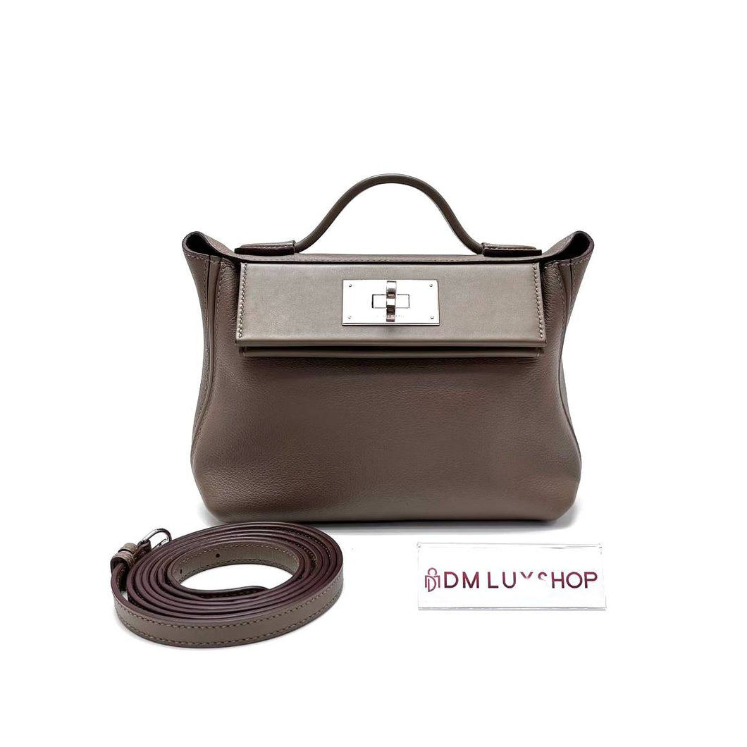 Hermes Etoupe Mini 2424 PHW (Stamp B)