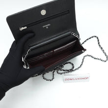 Load image into Gallery viewer, Chanel Black Caviar CF WOC SHW (Microchip)
