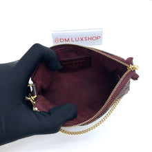 Load image into Gallery viewer, LV Mini Pochette Accessories Red Damier Paillettes
