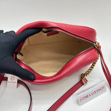 Load image into Gallery viewer, Gucci Red Marmont Camera Bag
