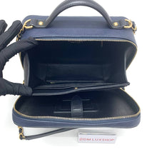 Load image into Gallery viewer, Chanel Navy Blue Caviar Filigree Vanity Case Large GHW, Serial 24
